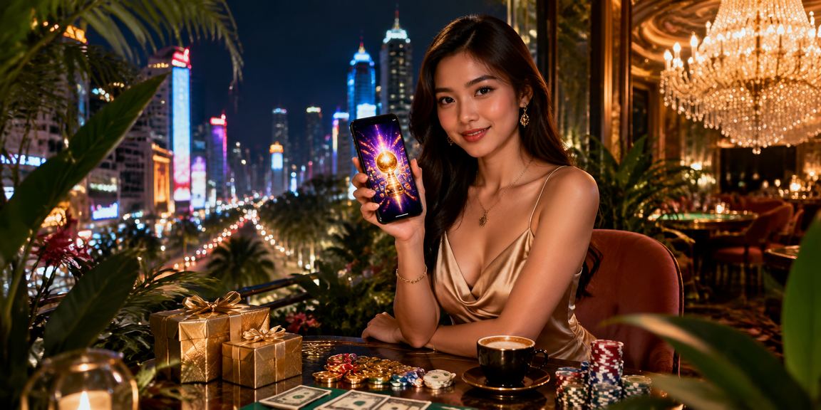 Pemain Malaysia menggunakan aplikasi mudah alih 660 untuk bermain kasino